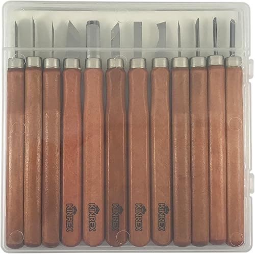 Miniatura 8 de Kit de herramientas de tallado de madera de alta calidad, herramienta duradera de acero inoxidable de alto carbono para niños y adultos, cuchillos