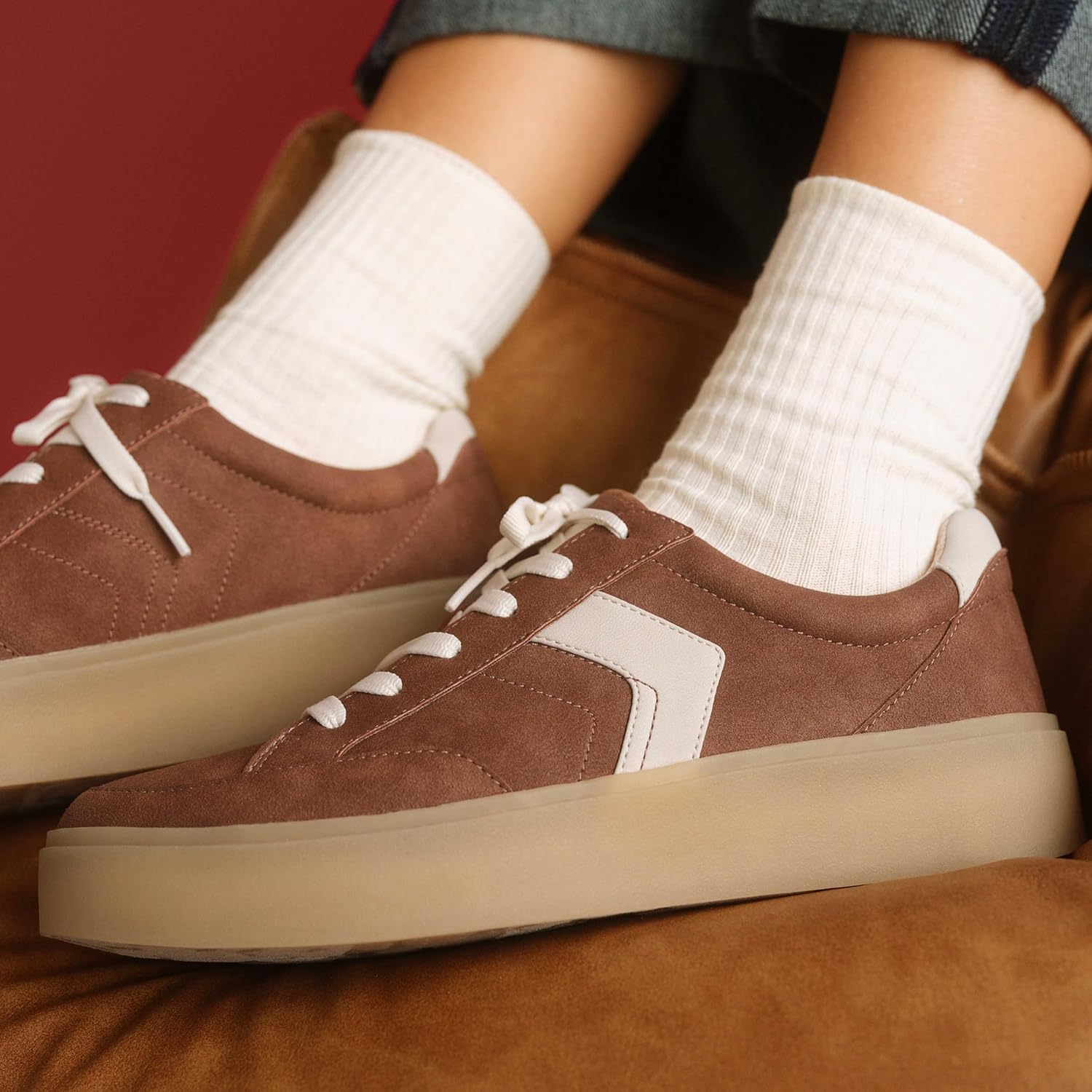 Dr. Scholl's Women's Madison Lace Sneaker Navy Smooth 7.5 M - Image 6