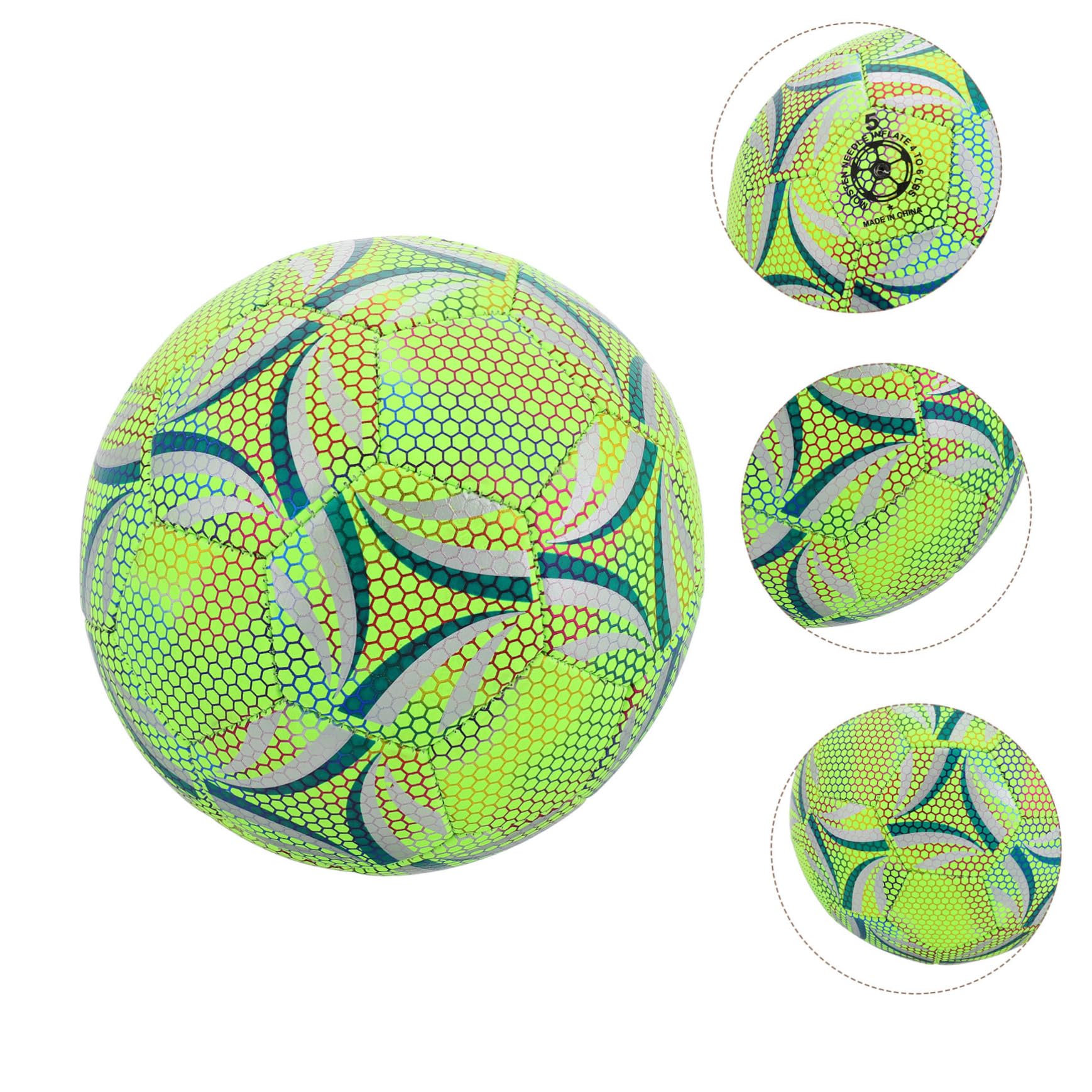 Pallone da Calcio Illuminato per Allenamento e Gioco Resistente e Durevole Si Accende al Buio Adatto Ragazzo Ragazza Ragazza e Adulti per Calcio e Sport Notturni