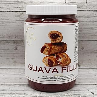 Villa's Guava Cake and Pastry Filling, Pie Filling, Guava Paste, Guava Jelly, Guava Paste Baking, Mermelada de Guayaba, Pasta de Guayaba, Ate de Guayaba | Kosher & Gluten Free, 2.5 LB, MEDIUM