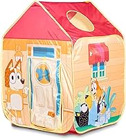 Bluey Pop N Fun Pop-Up Play Tent for Toddlers - Easy Setup Roll-Up Door Peek Window Indoor Outdoor Playhouse Ages 2+