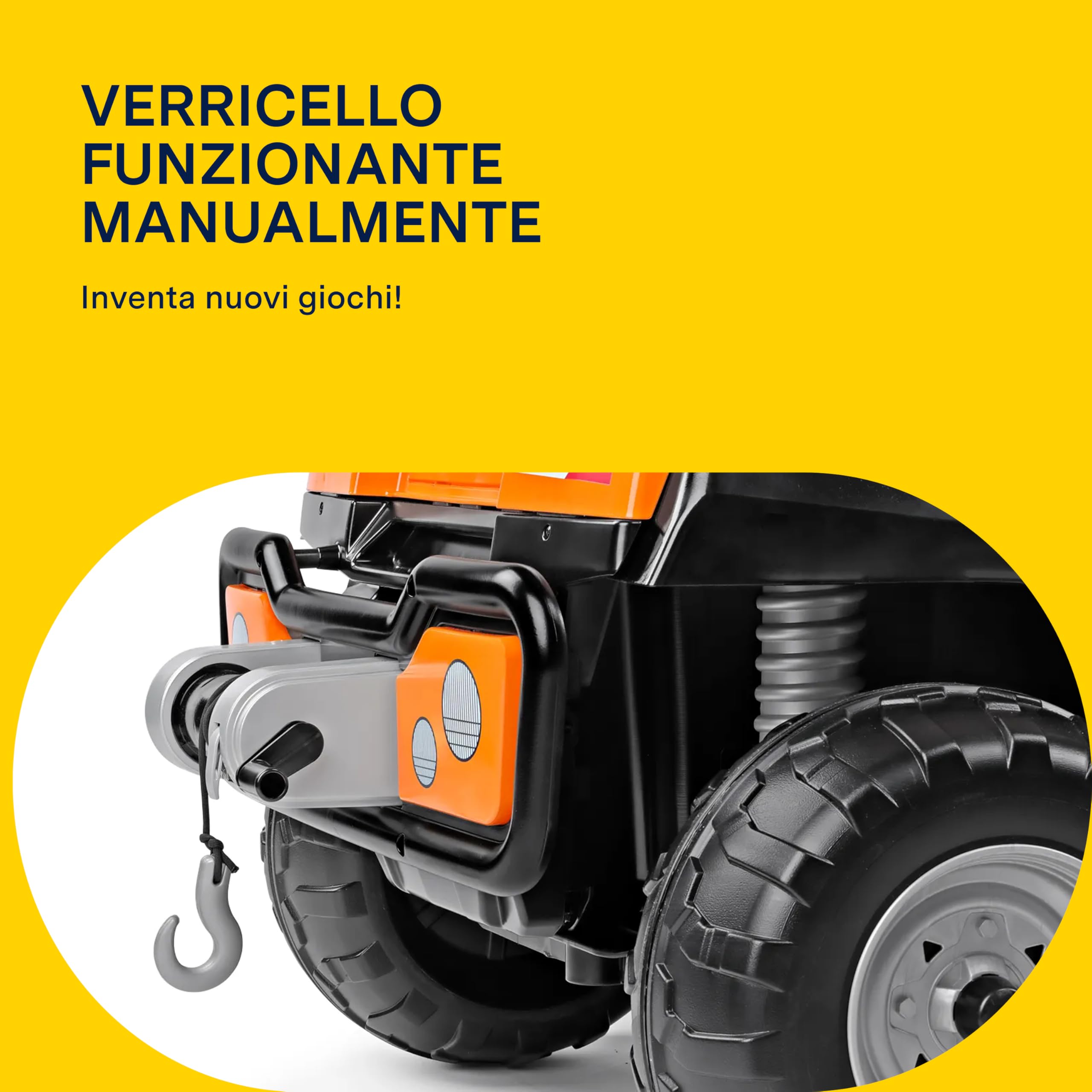PEG Taurus Utility Truck Elettrico Cavalcablile per Bambini dai 3 Anni, Camion Elettrico con Cassone Ribaltabile, Batteria Ricaricabile da 12V, Motore 350W, Luci e Suoni, 2 Marce