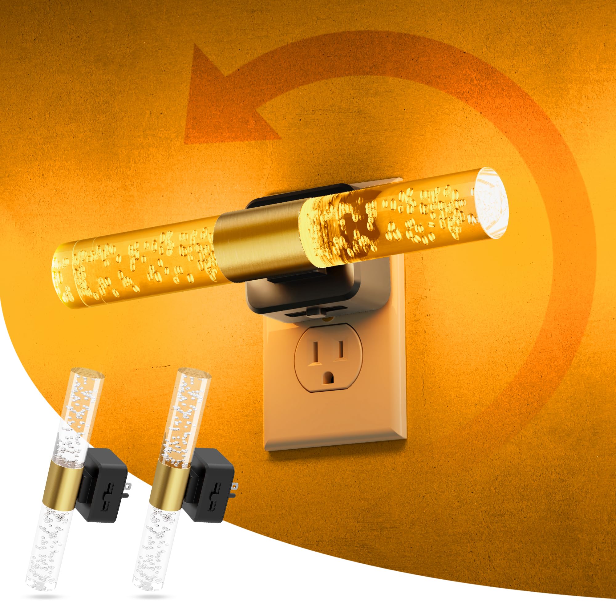 L LOHAS LED Amber Night Light, Night Lights Plug into Wall, Sleep Light