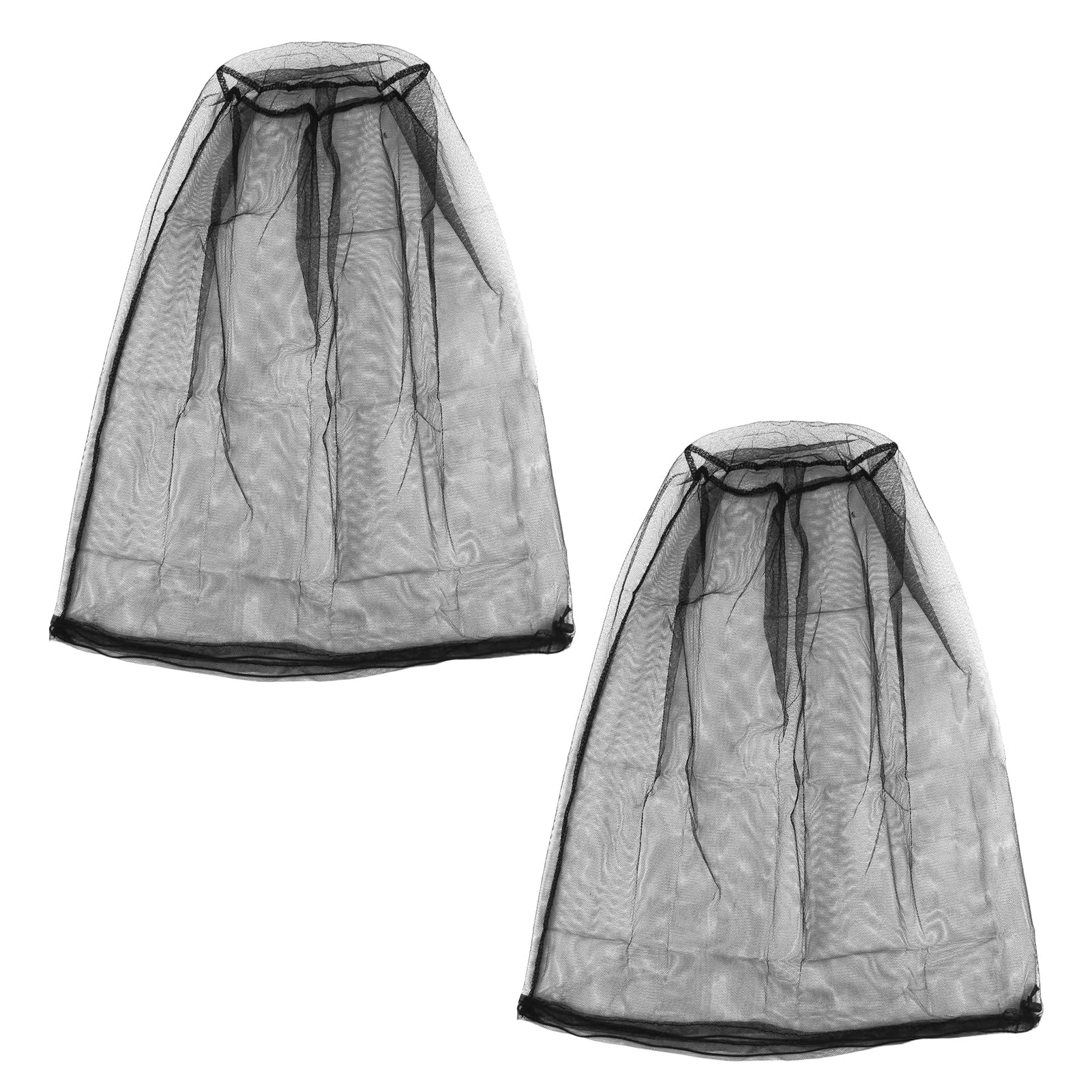 Rete zanzariera 2 pezzi con cappello, rete per zanzariera premium per testa, cappello con telo, protezione contro cimici da letto per campeggio, escursionismo e giardinaggio (46×53 cm)