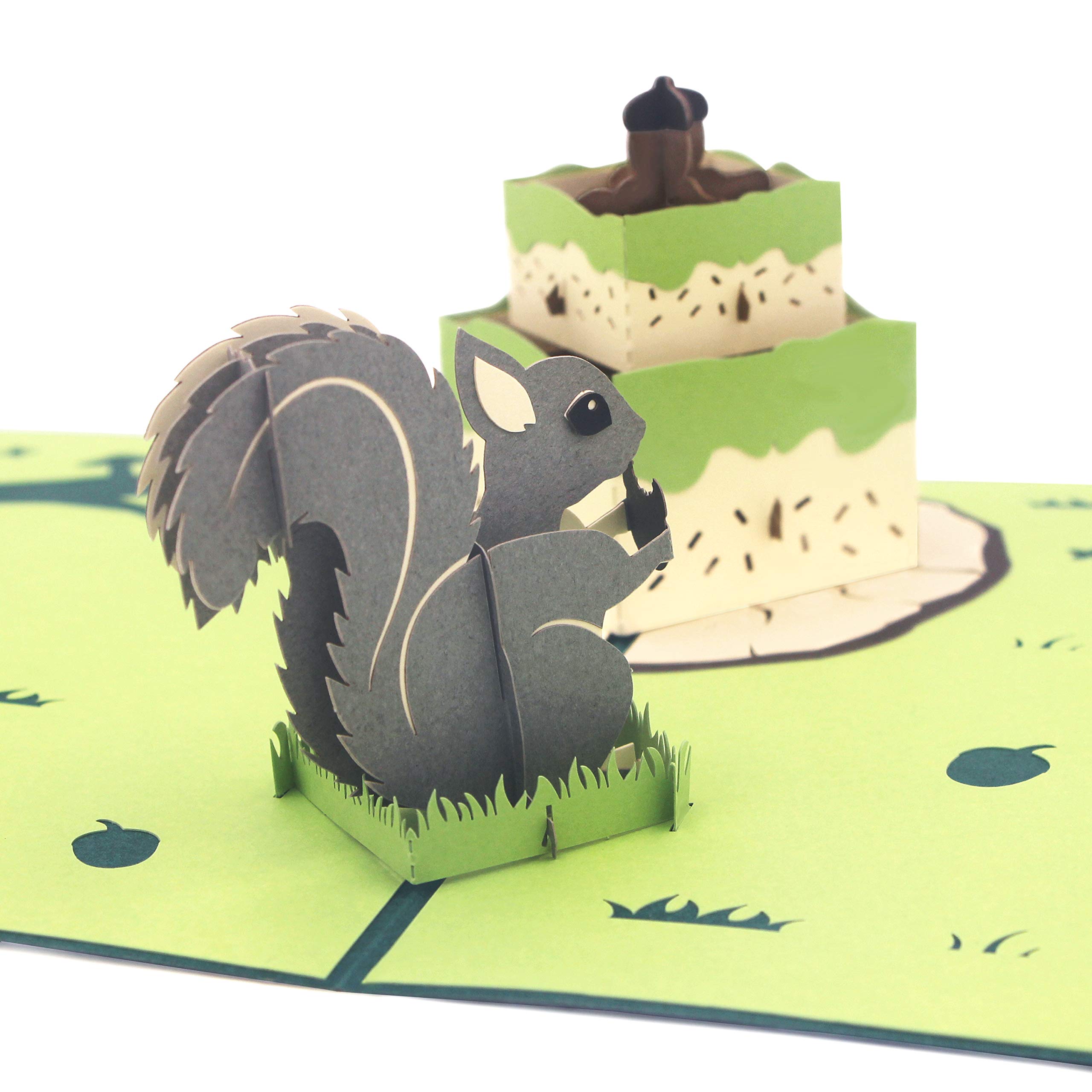 Ribbli Squirrel Cake 3D Pop Up Card For Him - Unique Gift - View #6
