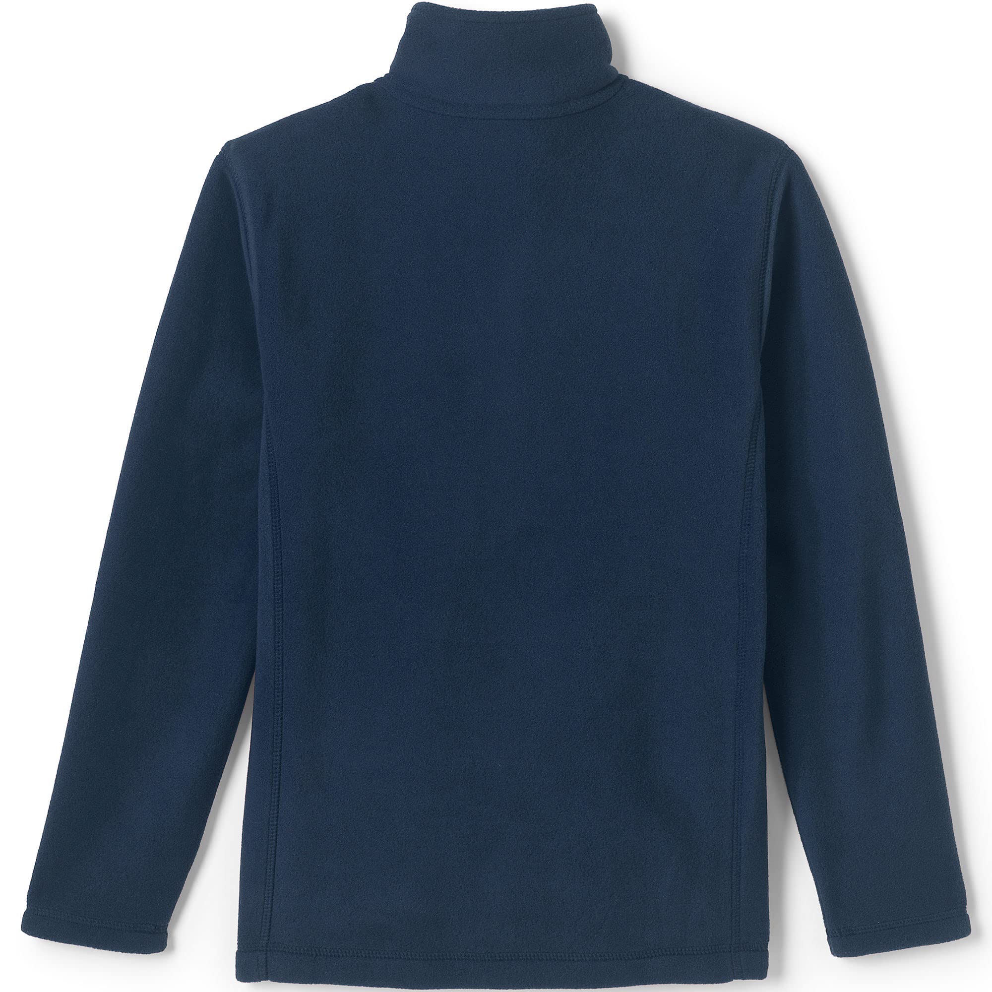 Lands' End School Uniform Kids Coed Midweight Fleece Jacket Classic Navy Kids Large