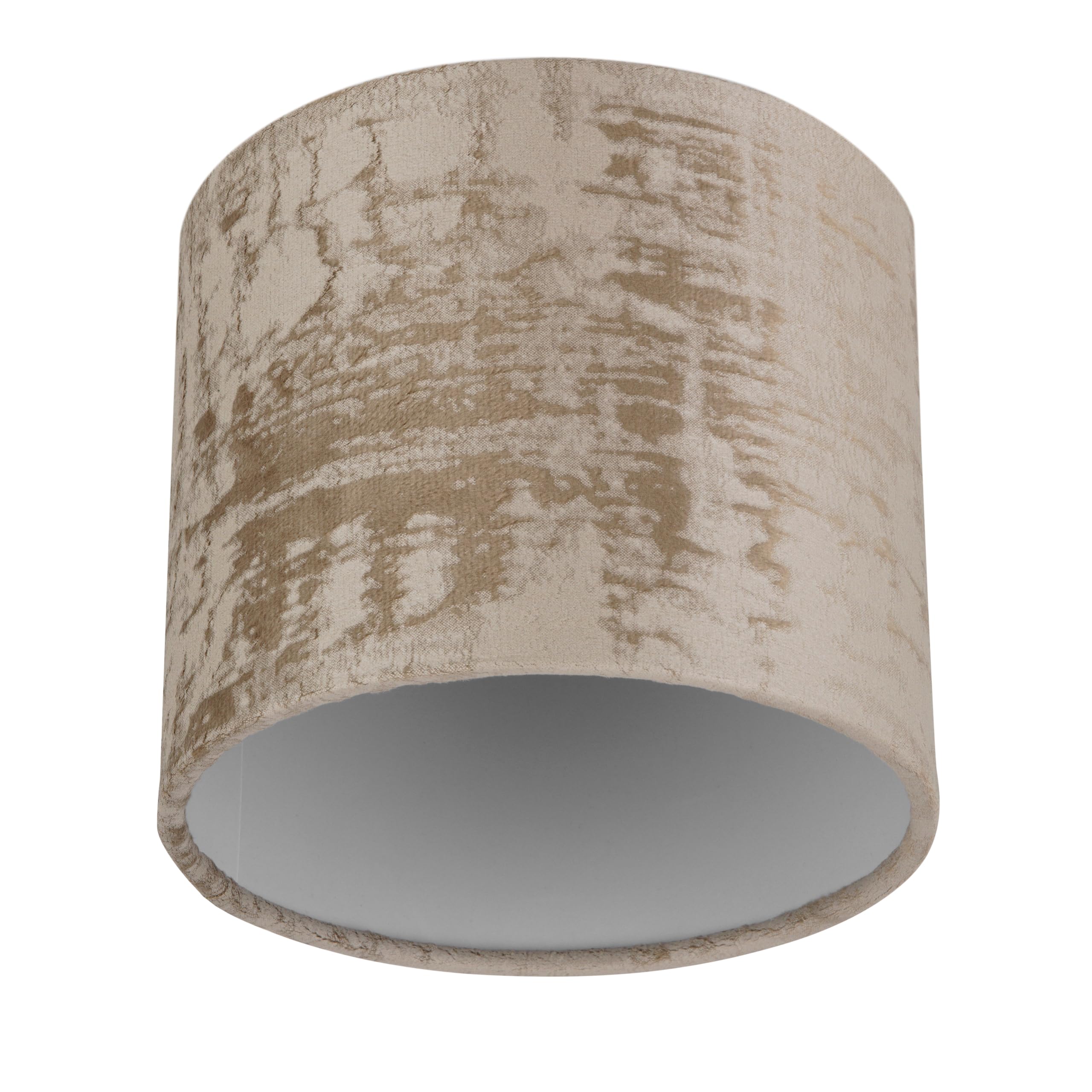 REV Paralume di ricambio rotondo in stile vintage in cotone di alta qualità, diametro 14 cm, per lampada a sospensione e lampada da tavolo, attacco E27, tortora