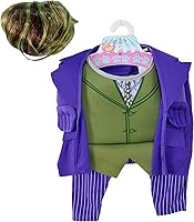 Vista 3 de Disfraz para mascota grande del Guasón de Batman el caballero nocturno, XL, Púrpura