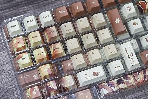 Miniatura 7 de Glacier Genshin - Juego completo de teclas de impacto para teclado mecánico, perfilado de cerezas, sublimación de tinte PBT, compatible con