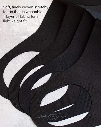 Miniatura 5 de Virtue Code Second Skin - Paquete de cubrebocas de tela 4 cubrebocas suaves de tela lavable.