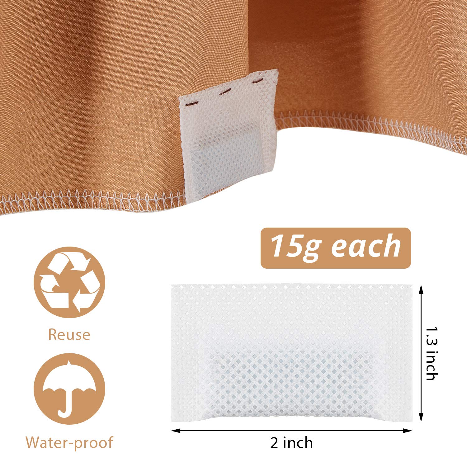 Uxcell 50g Curtain Weights (16-Pack) – Keep Curtains, Tablecloths & Flags From Flapping In The Wind - View #10