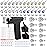 Self Ear Piercing Gun Kit with 18 Pairs of CZ Ear Stud Piercing Tools with Multi-Purpose Ear Gun for Salon and Home Use, Silver