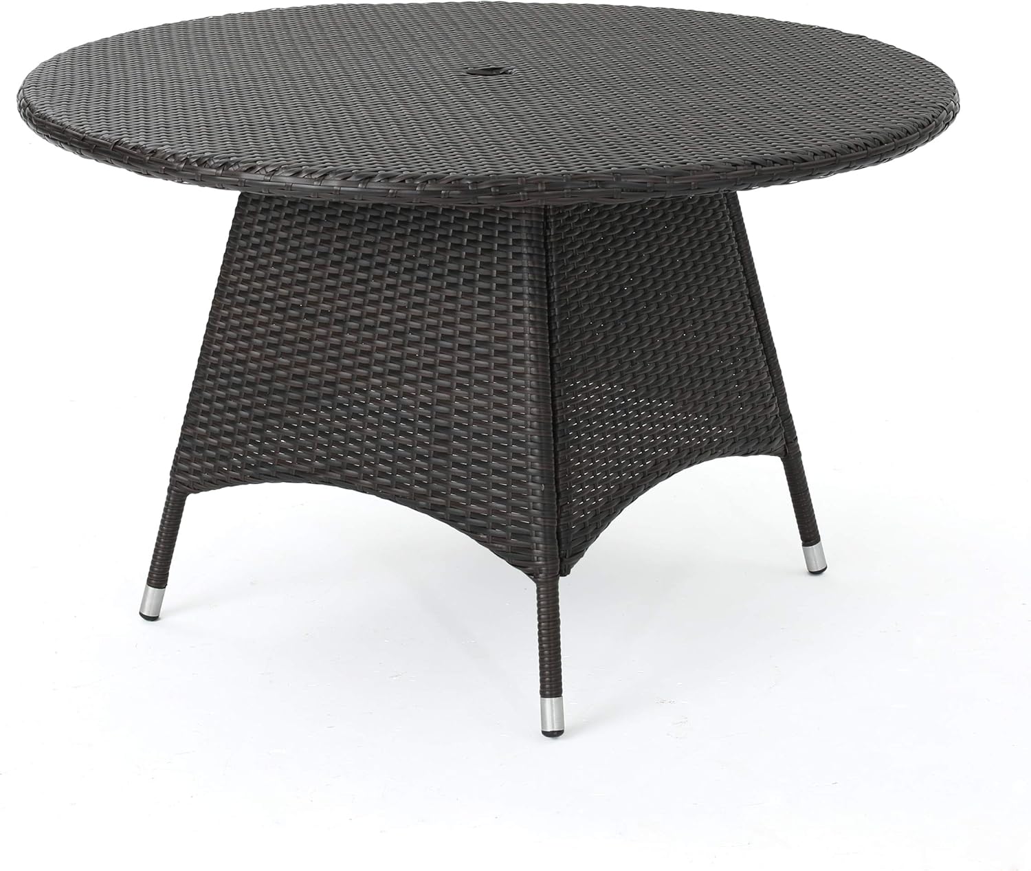 Christopher Knight Home Corsica  PE Round KD Dining Table, Multibrown : Patio, Lawn & Garden