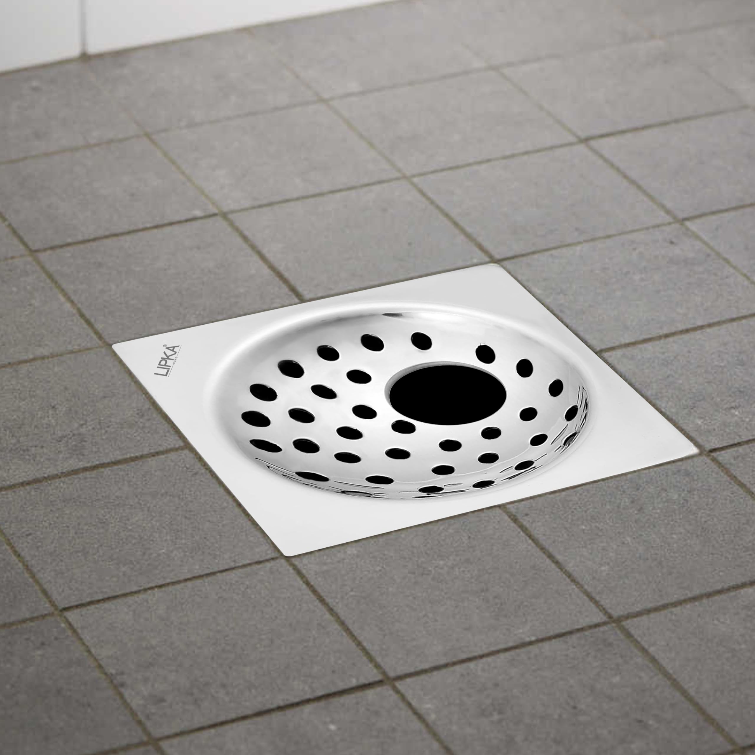 LIPKA Pack of 2 UNO Square Floor Drain |Premium Stainless Steel|4 x 4 Inches|with Hole| (B083ZFZNZ4) Amazon Price History, Amazon Price Tracker