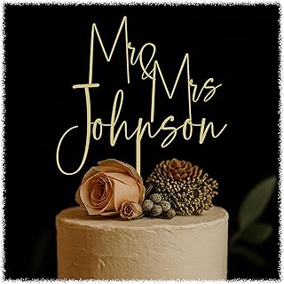 Personalized Classic Cake toppers for weddings, birthdays, baby showers ...