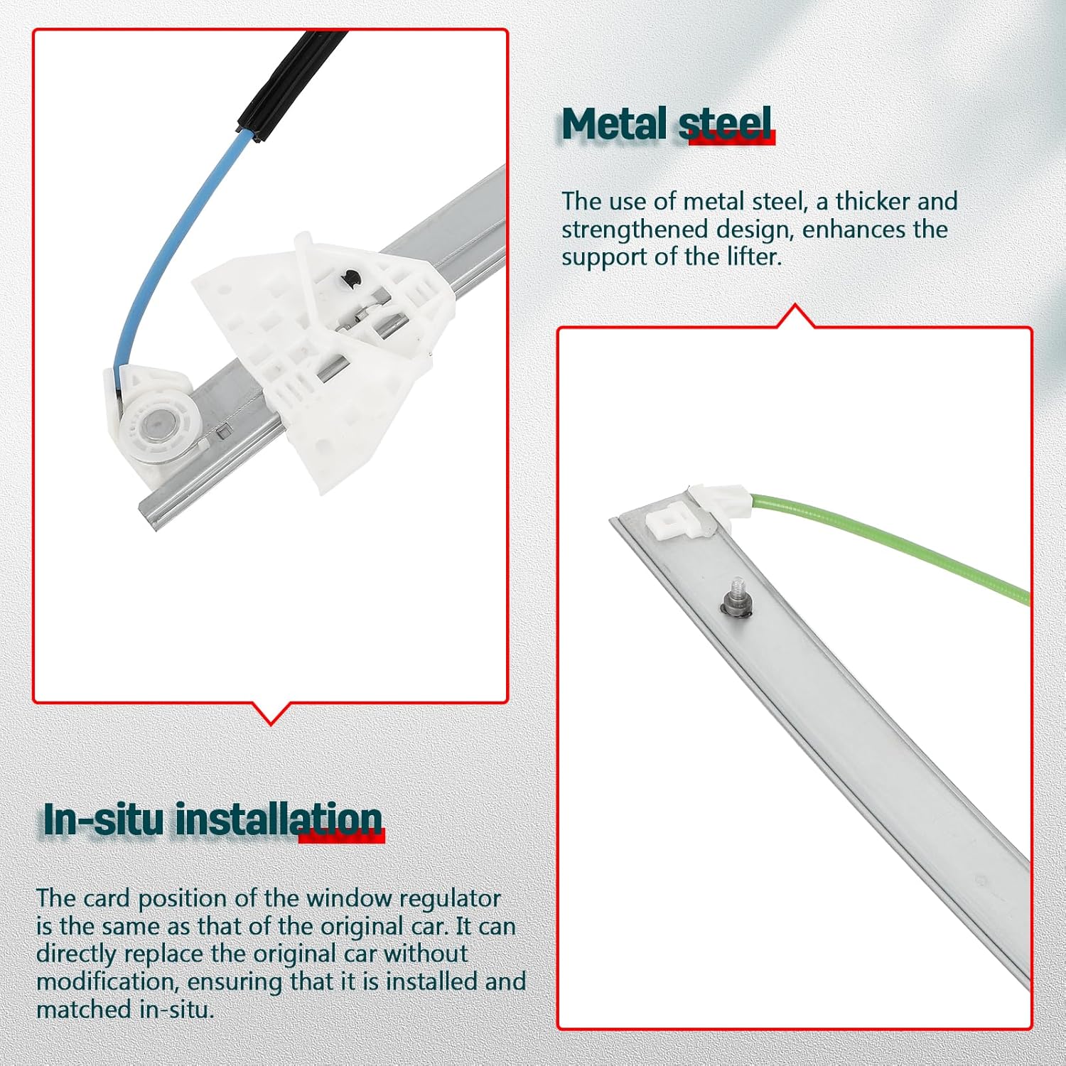 FINDAUTO Front Right Power Window Regulator with Motor Fit for 2007-2012 for Mazda CX-7