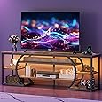 DWVO Rustic Brown TV Stands for Living Room with Mount