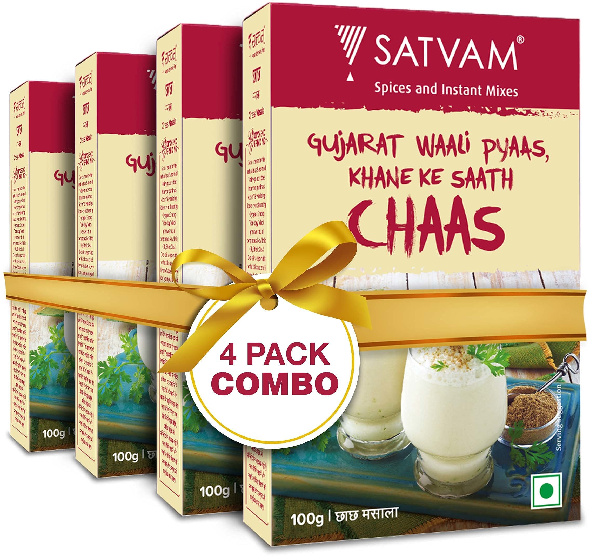 Satvam Chaas/Buttermilk Masala (Pack of 4)|(4 * 100g) (B099X29G7S) Amazon Price History, Amazon Price Tracker