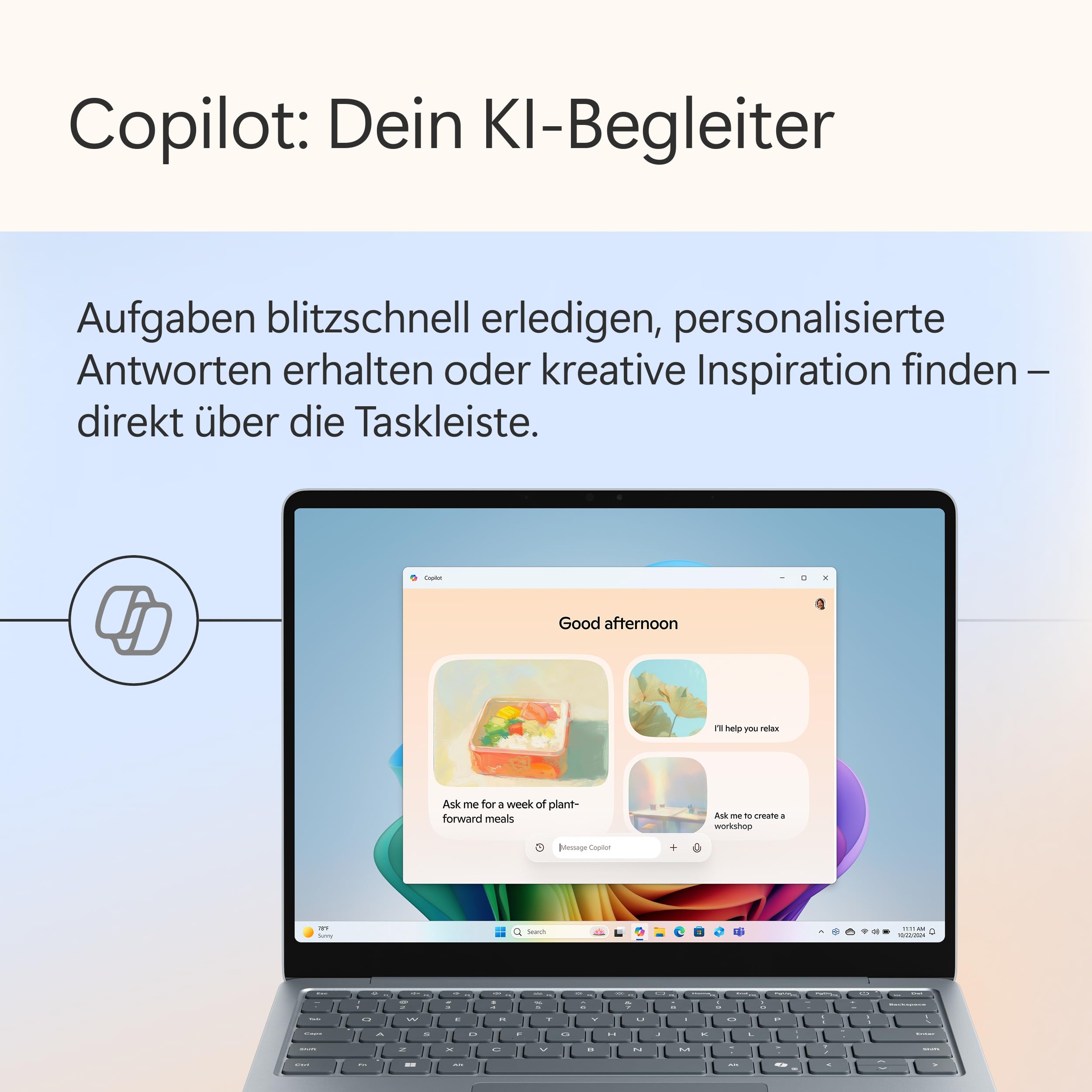 Microsoft Surface Laptop 13" LCD Touchscreen Snapdragon X Plus 16GB RAM 512GB Speicher Ozean