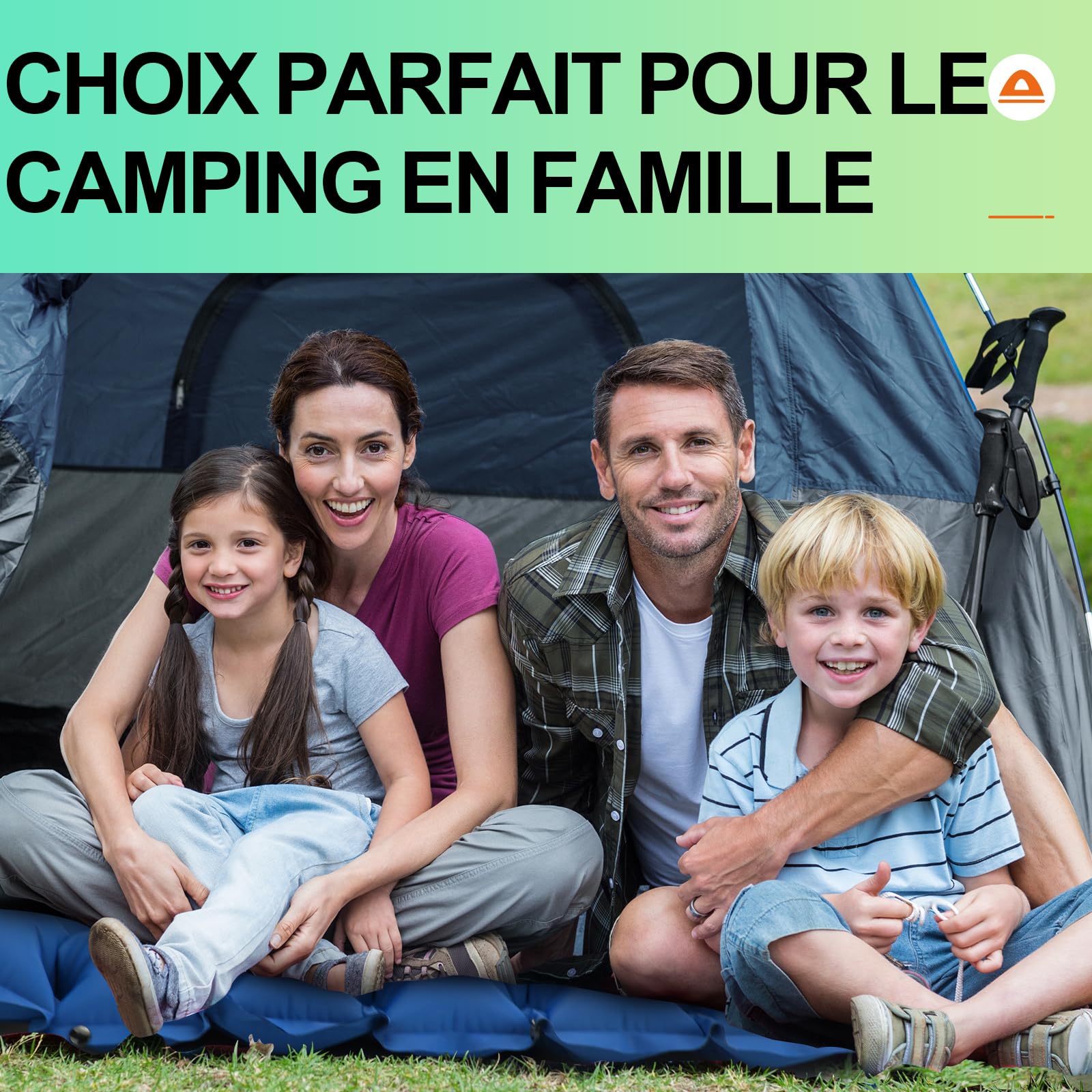 Matelas Gonflable 1 Place Matelas Camping Matelas Plage Bleu