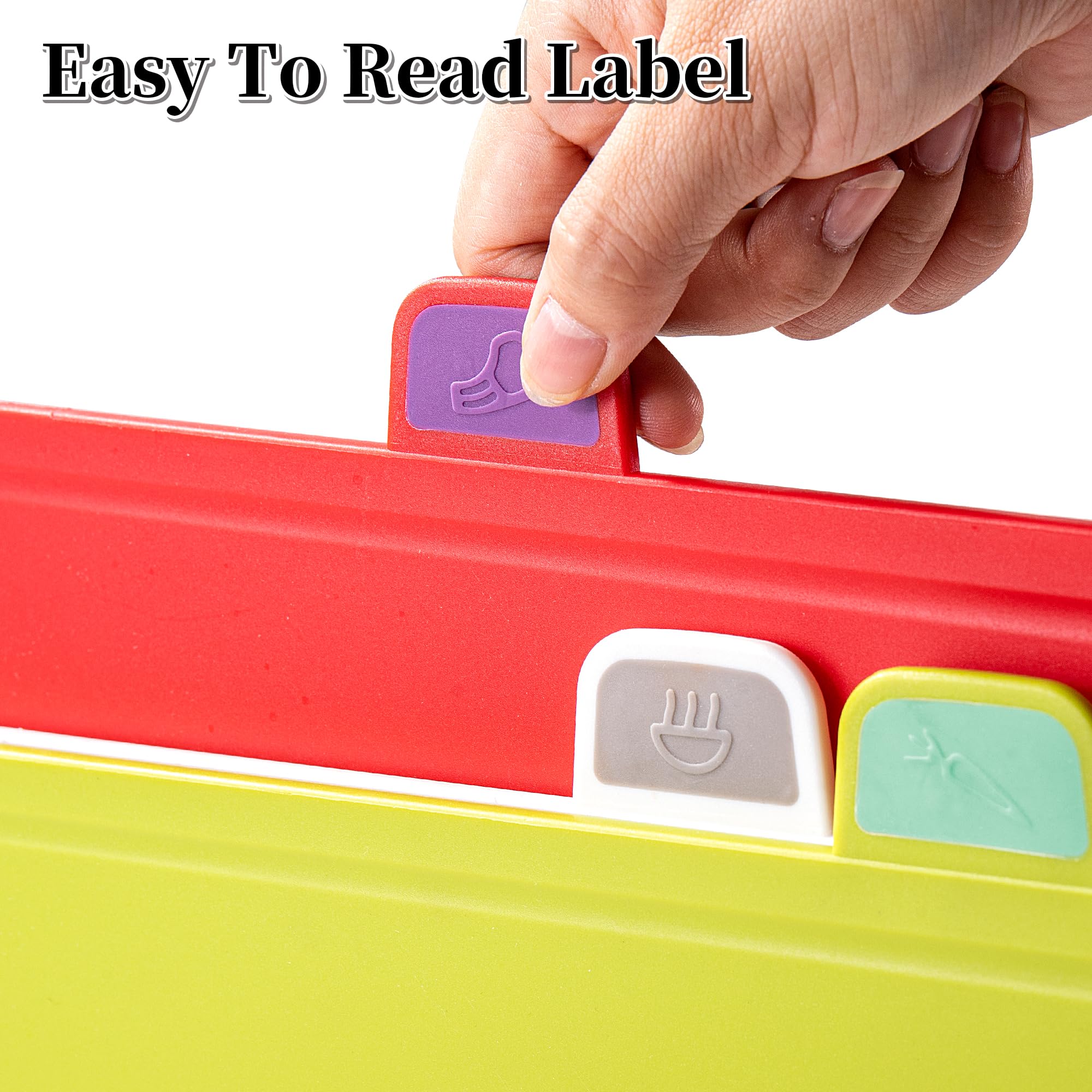 Set 4 Taglieri In Plastica Colorati Con Supporto E Piedini Antiscivolo – Igienici E Lavabili In Lavastoviglie - 4