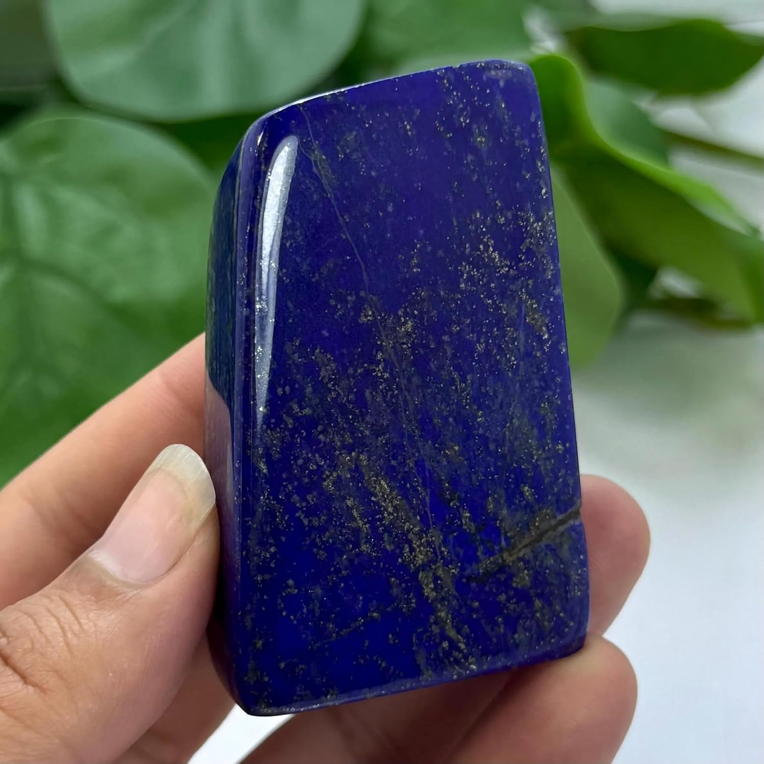Deep Blue Lapis Lazuli Freeform Polished Stone, Lapis Lazuli Polished Free Form,