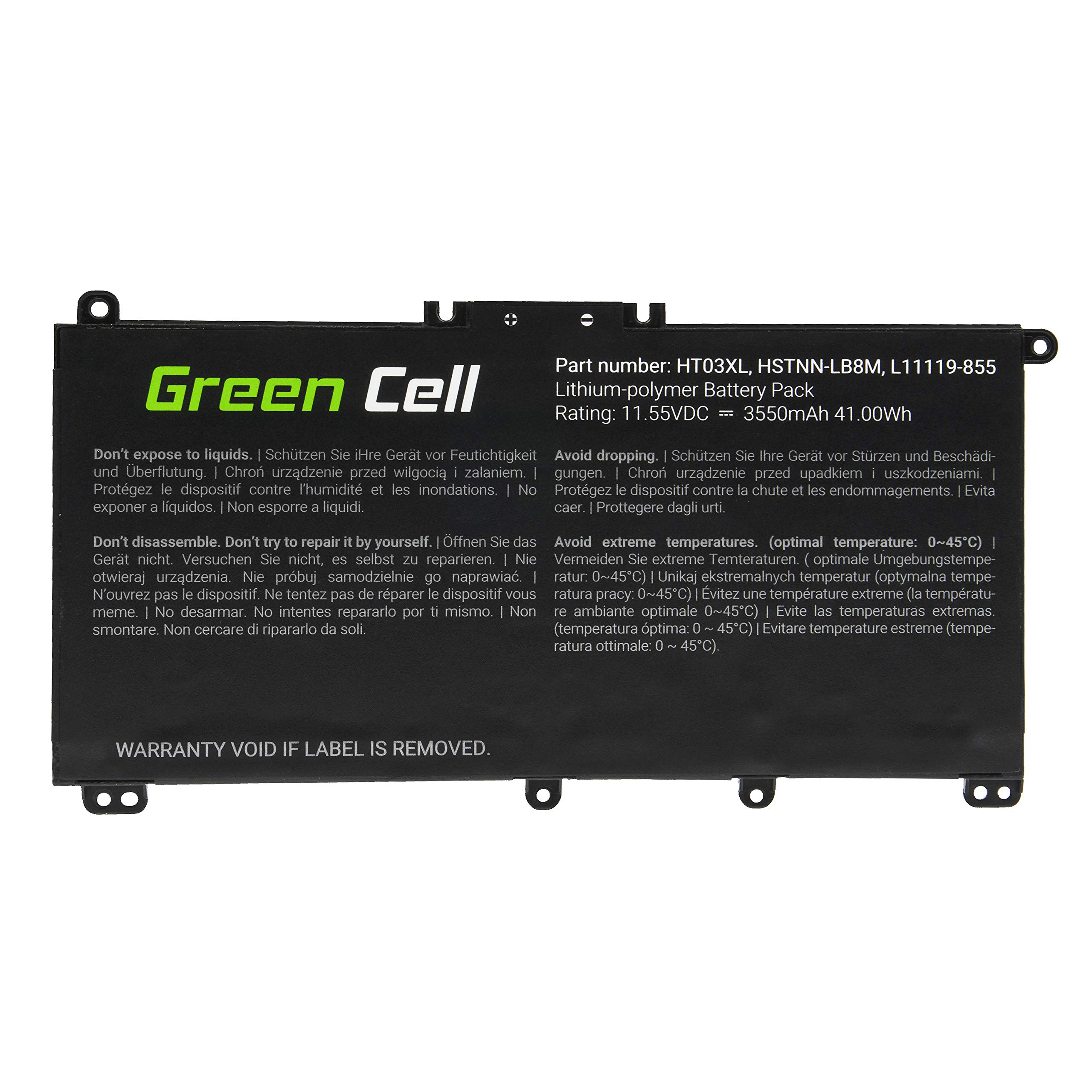 Green Cell Batteria HP HT03XL HTO3XL L11119-855 HSTNN-UB7J per Portatile HP 250 G7 G8 255 G7 G8 240 G7 G8 245 G7 G8 470 G7 HP 14S-FQ0038NL 15S-EQ0021NL 15-DW1016NL Pavilion 14-CE3034NL 15-CW1043NL