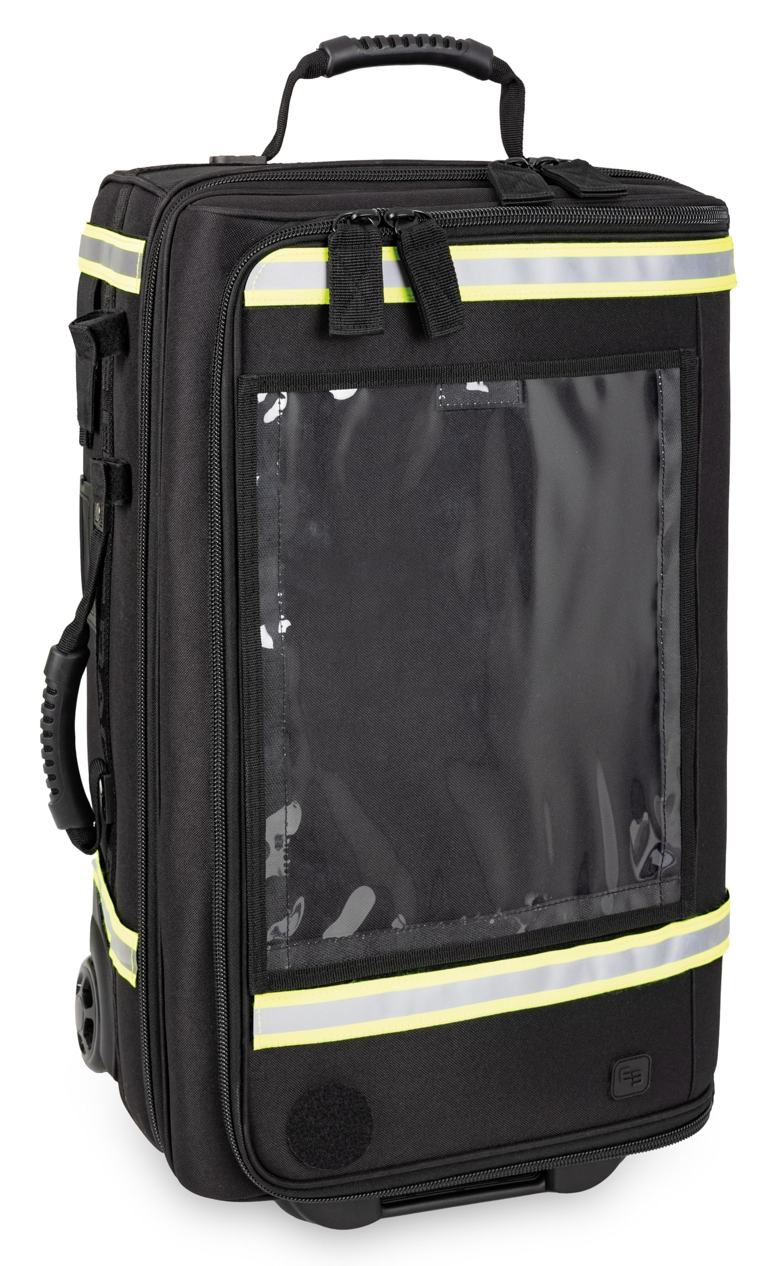ELITE BAGS - EMERAIR Trolley Maletín de emergencia | Sistema de trolley | Gran volumen | Alivia | Incluye bolsillos modulares, Negro , Maletín de emergencia