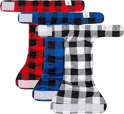 Miniatura 3 de CuteBone Pañales lavables para perras, paquete de 3 pantalones de entrenamiento para cachorros WWD01XL