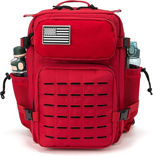 Miniatura 66 de QT&QY Mochilas tácticas militares para hombres, mochila Molle de 35 L, 45 L, bolsa grande de 3 días, mochila de senderismo con soporte para botella