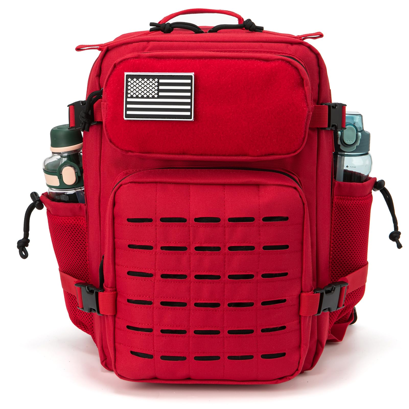 QT&QY Sac à dos tactique militaire 25L/45L Molle Sac de jour Randonnée avec porte-bouteille