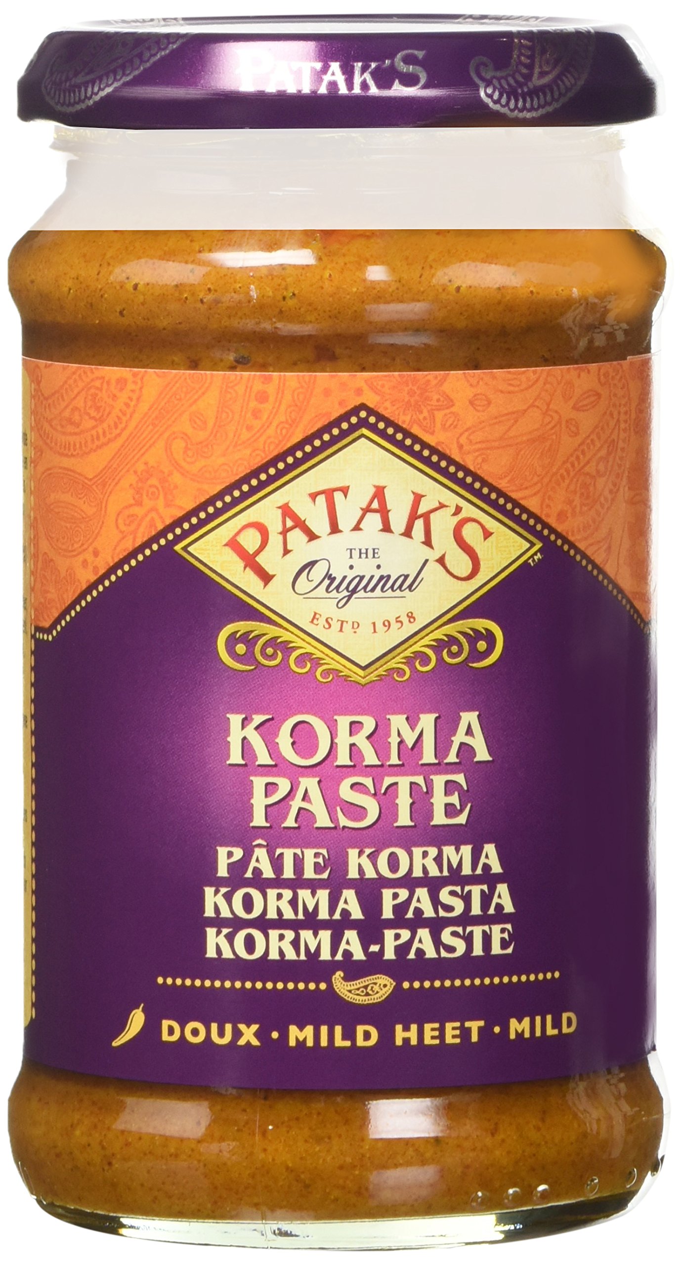 Patak'S Curry Korma Poco Piccante in Pasta con Cocco e Coriandolo - 290 gr