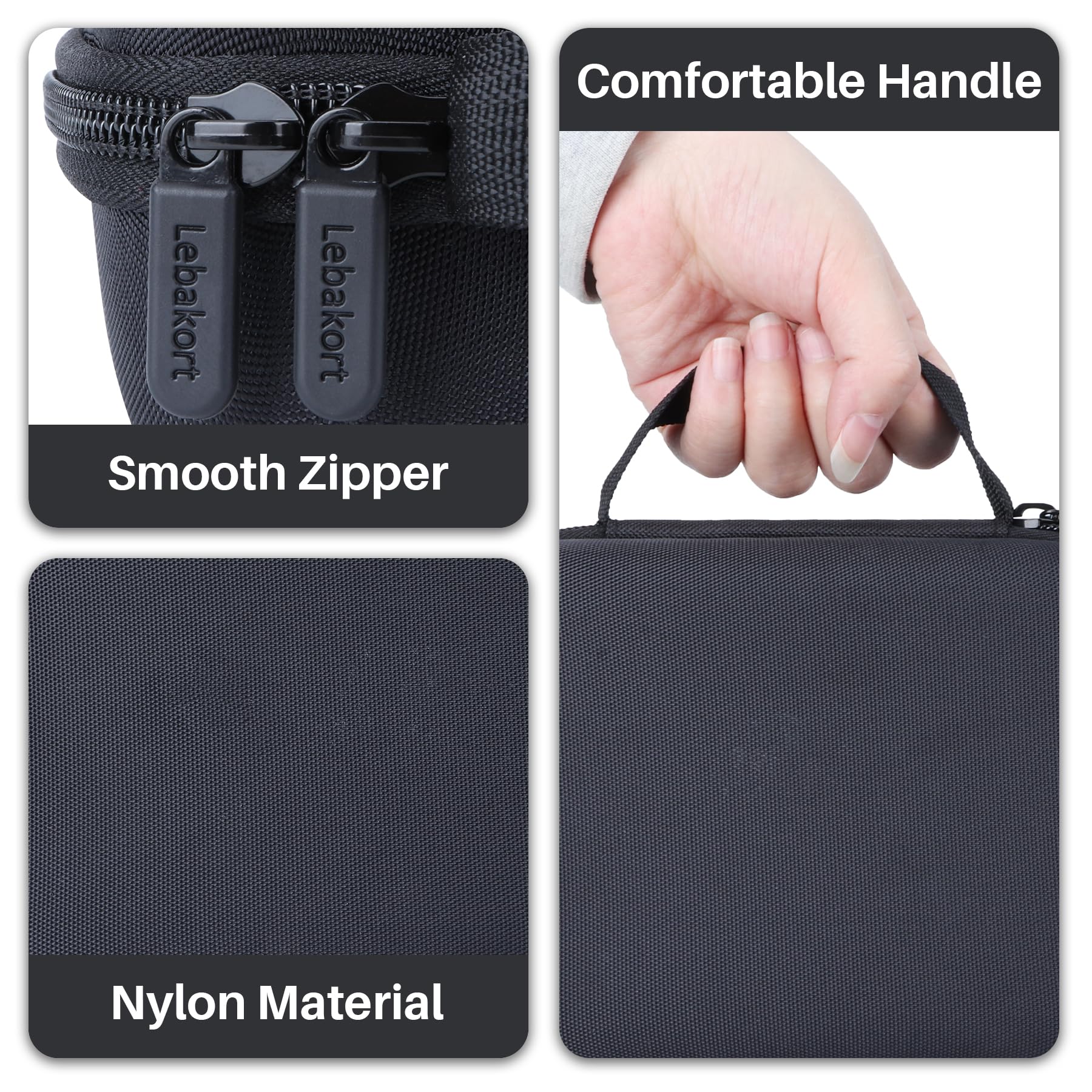 Lebakort Duro Caja Estuche Funda para Zoom PodTrak P4 Grabadora de Podcast