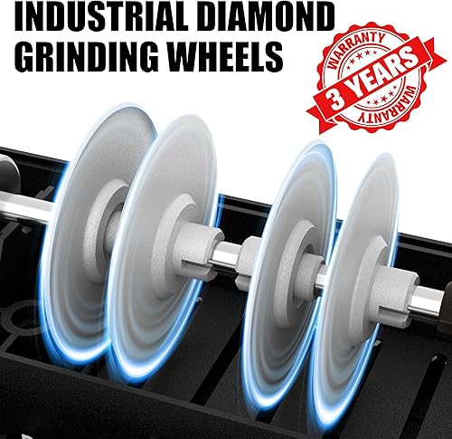 Miniatura 4 de Afilador de cuchillos eléctrico para cuchillos de cocina, sistema automático de afilado de cuchillos profesional goodjob con abrasivos de diamante y