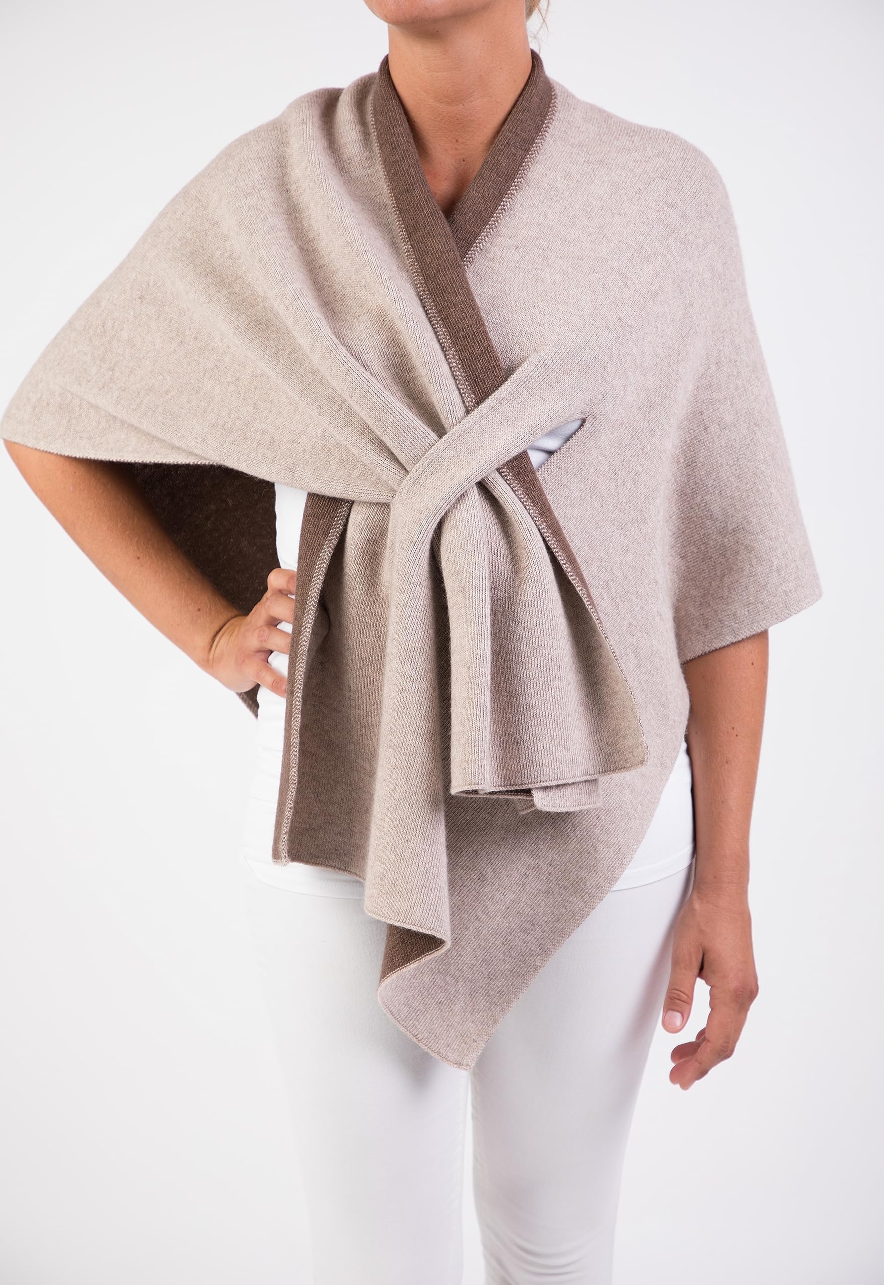 Mantella misto cashmere stola donna made in Italy taglia unica