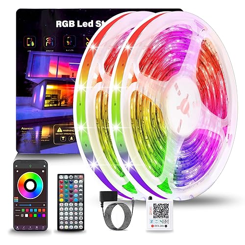 NBBUFF Led Lights for Bedroom 132ft (2 Rolls of 65.6ft),