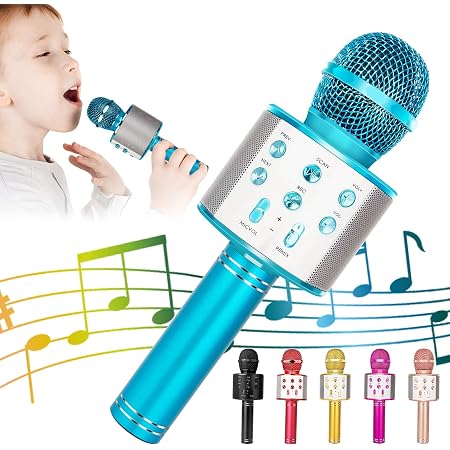 Micro Karaoké Bluetooth Pour Enfants | Micro 5 En 1 Portable - Sans Fil - KIDWELL