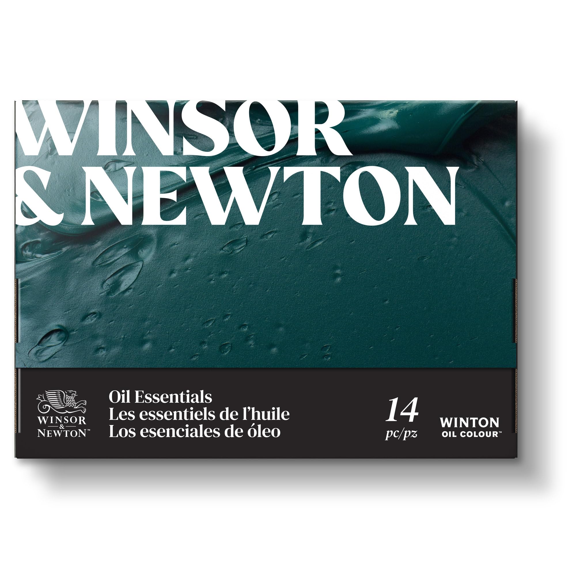 Winsor & Newton Winton 1490713 Oil Paint Set, 10 Oil Paints in 12 ml Tubes, Oil Painting Block, 2 Brushes and Accessories