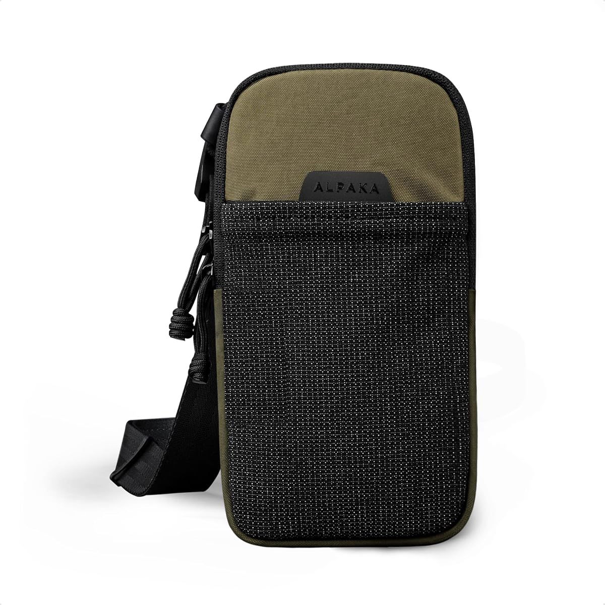 ALPAKA Bolso bandolera modular con bolsillo para hombro pequeño para teléfono | Para hombres y mujeres, transporte y viajes diarios, cremallera YKK AquaGuard, tela resistente a la intemperie, nailon lavado Axoflux 400D
