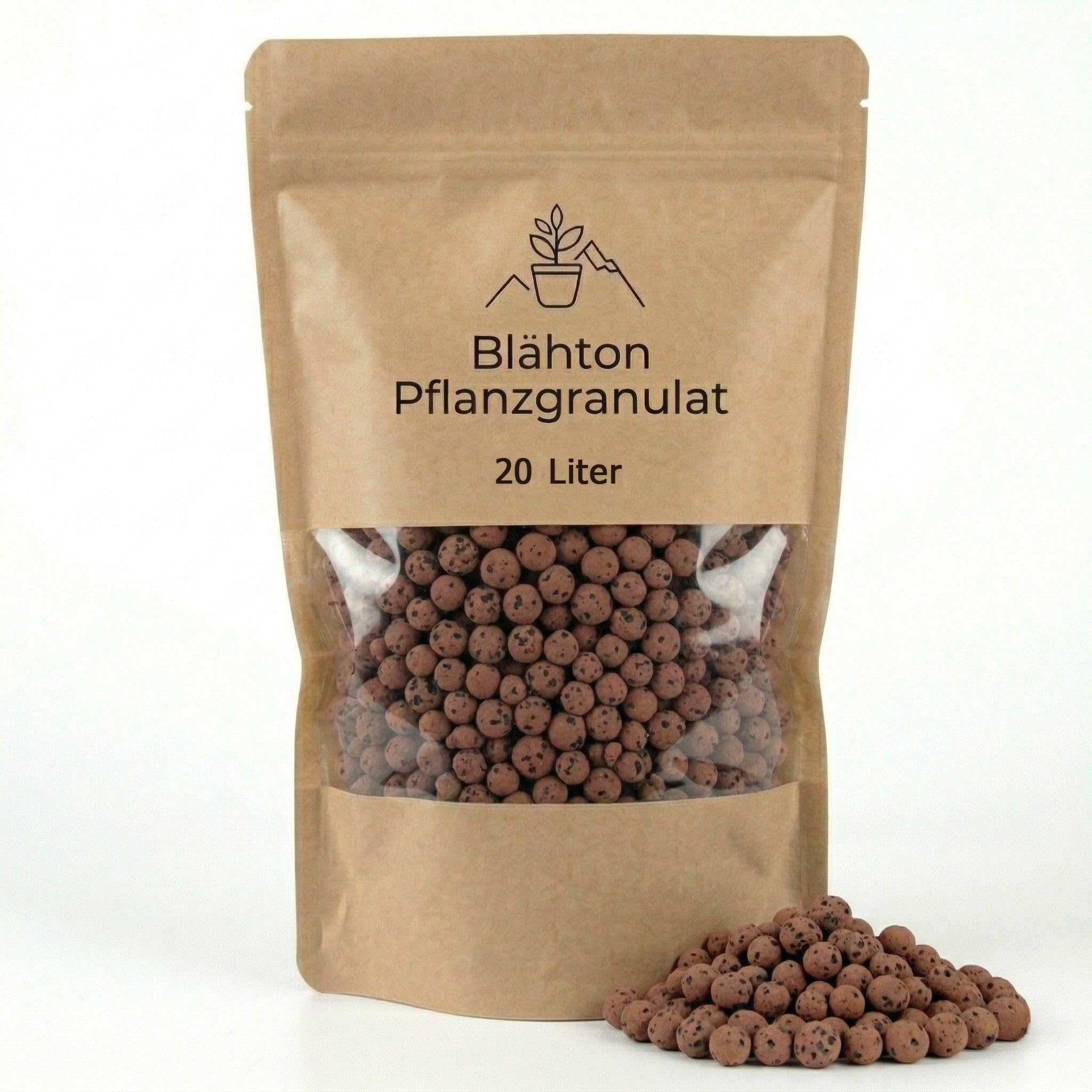 Blähton Indoor Pflanzgranulat 20 Liter braun - farbiges Zimmerpflanzen Ton-Granulat Pflanzsubstrat