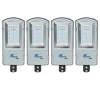 Forus 36 Watt LED Street Light 10 Years Warranty, Cool White, Waterproof Outdoor Light, Premium Quality Street Light, Street Light 36 Watt LED for Home, Outdoor Lights, Street Lamp, Road Lights 4PC