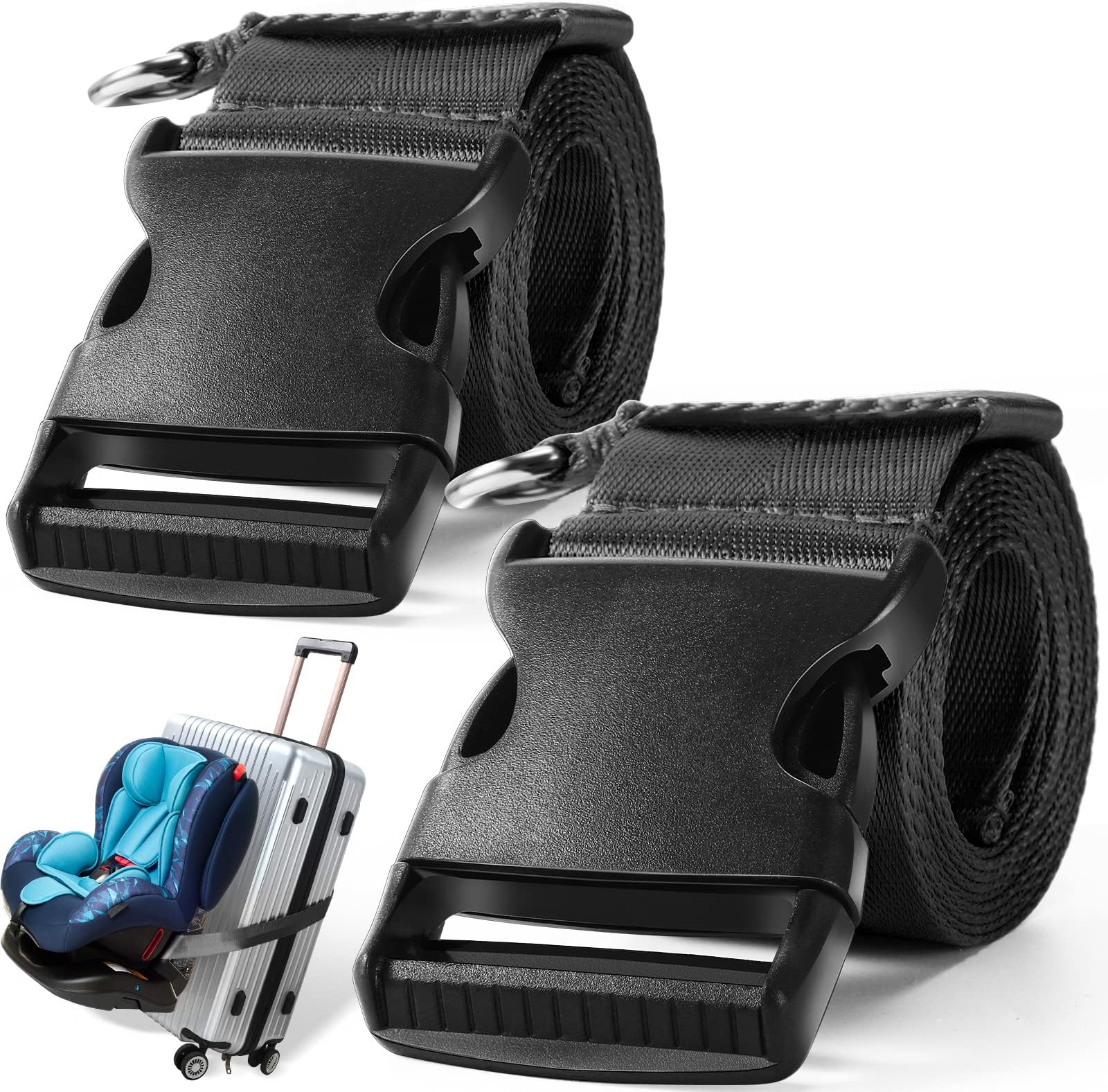 Car Seat Travel Belt Car Seat Luggage Strap to Convert Your Car Seat and Carryon