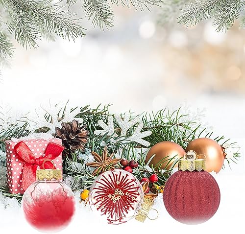 Miniatura 5 de Adornos de bola de Navidad de 30 unidades, 2.362 in/2.36 pulgadas, irrompibles, decoración de árbol de Navidad, adornos decorativos colgantes para