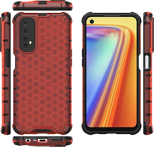 Funda para Realme 7, funda para Realme 7, color rojo