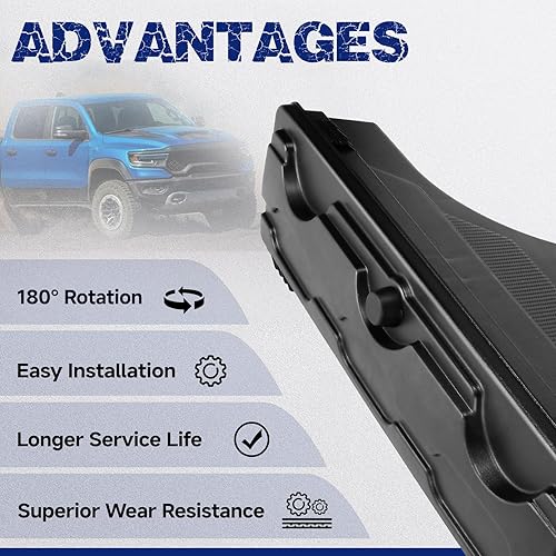 Miniatura 5 de Caja de herramientas de almacenamiento para caja de camioneta con cerradura para Dodge Ram 1500 2019-2023, caja de herramientas giratoria,