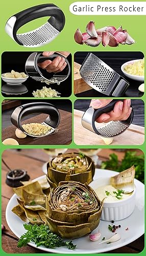 Miniatura 6 de Asador de alcachofas pre-sazonado, asador de corazones de alcachofa de hierro fundido para cocina, comedor, parrilla de barbacoa al aire libre,