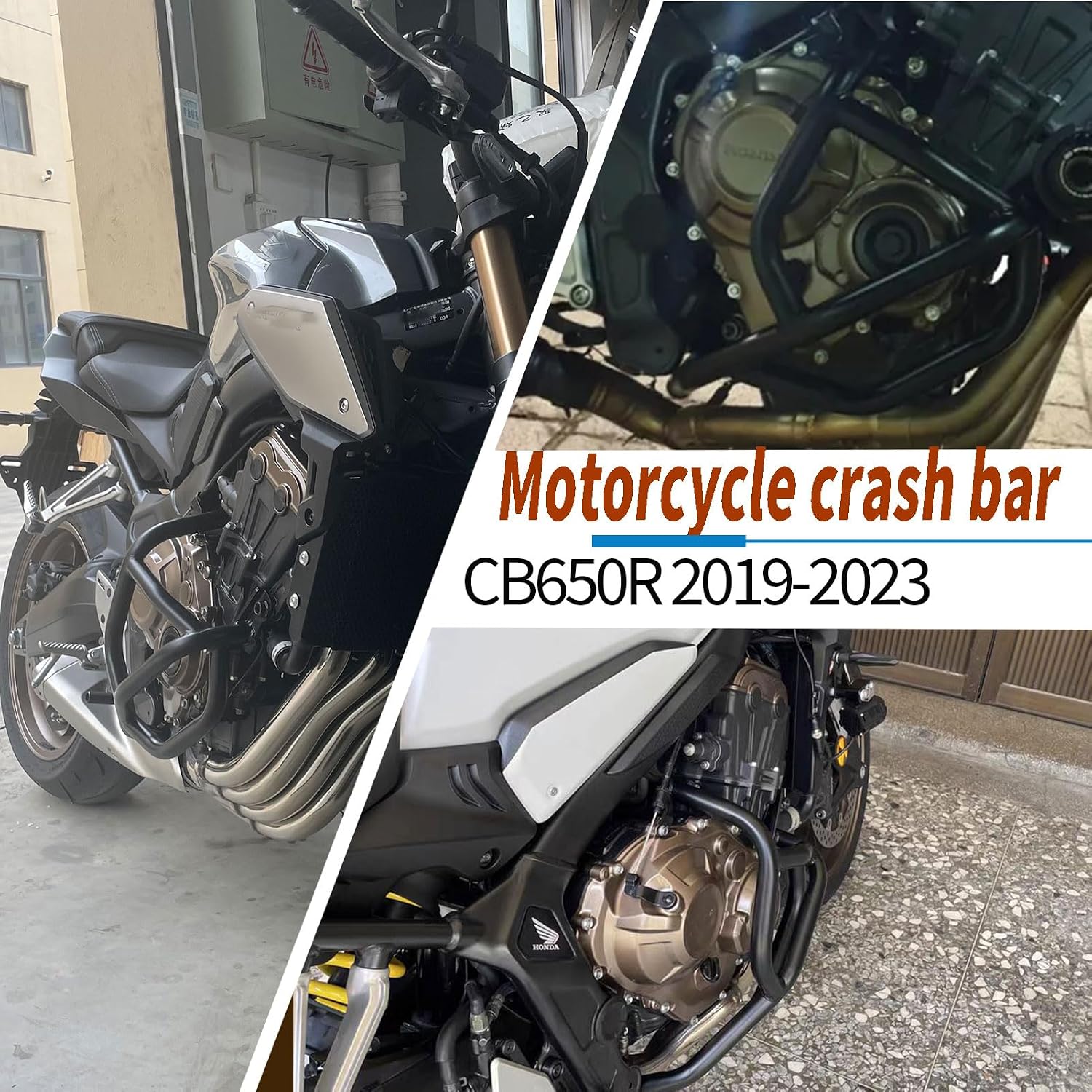 Motorcycle Engine Crash Bar Engine Frame Guard Bumper Highway Bars Falling Protector fit for HO&N&DA CB650R CB 650R CB 650 R Accessories 2019-2023