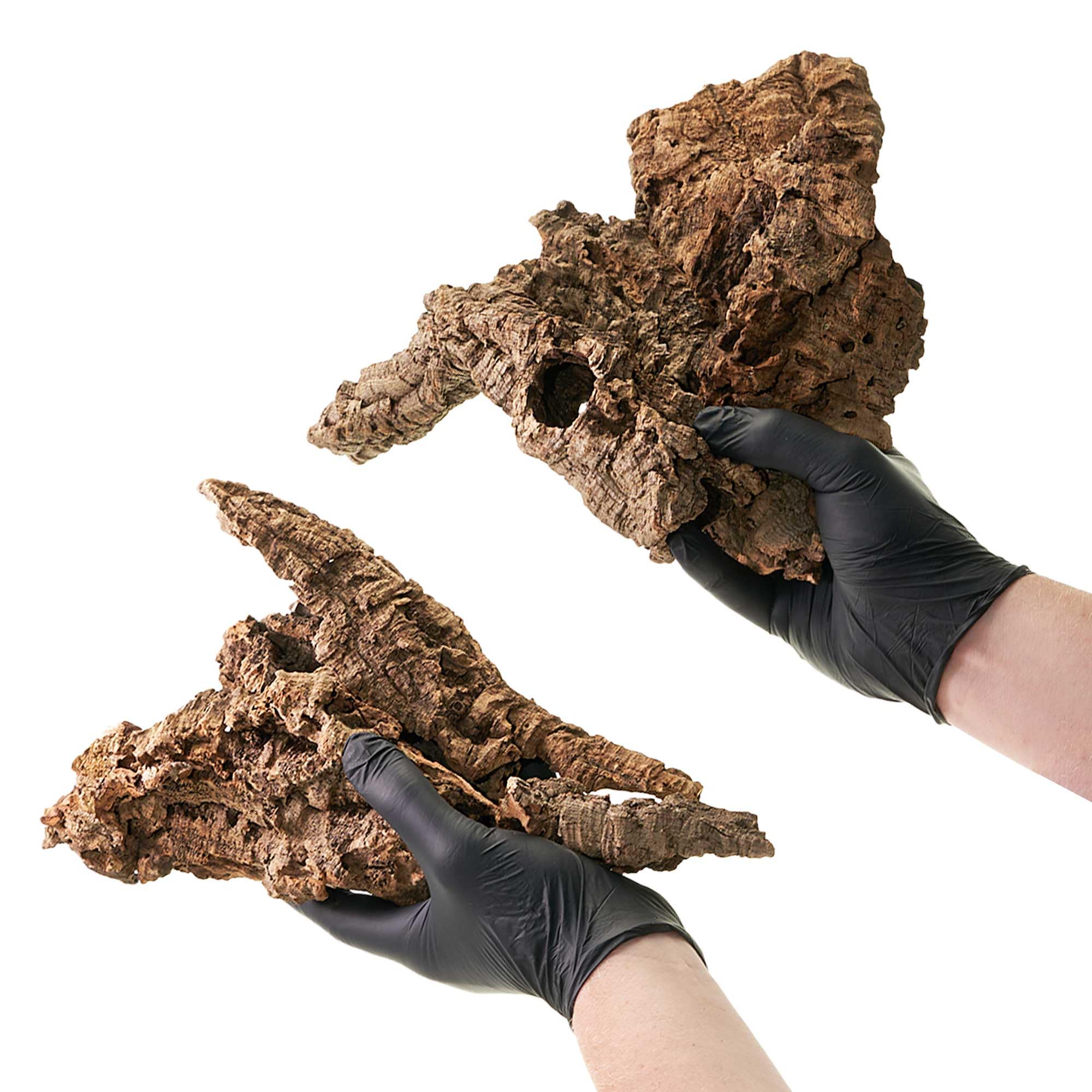 Naturkorkstücke für Terrarium & Paludarium | Unbehandelte Korkrinde 5-20cm | Dekoration & Basteln - 1000g
