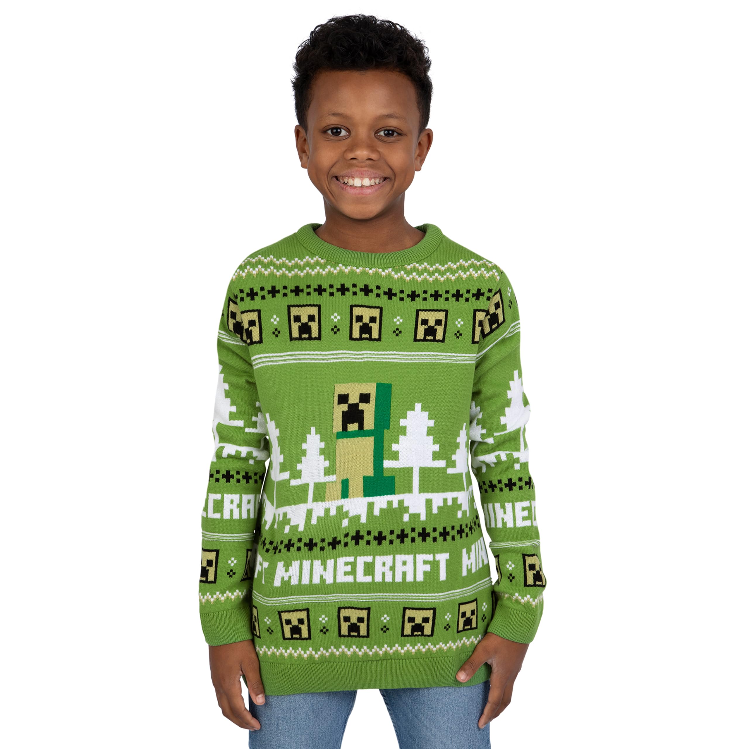 Minecraft Jersey de Navidad para niños