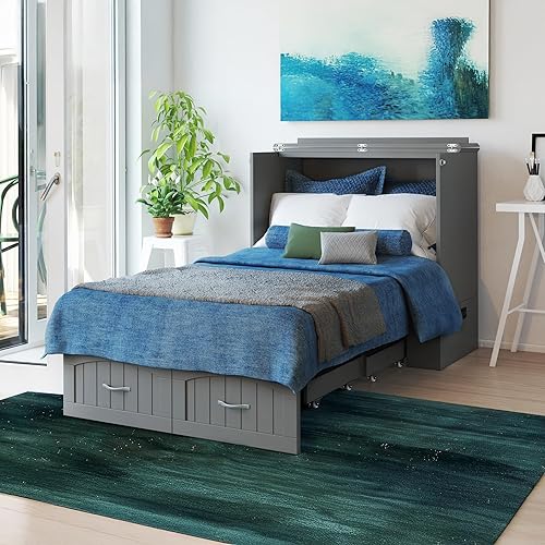 Miniatura 2 de AFI, Southampton Murphy - Cómoda de cama individual XL con colchón de 6 pulgadas, cajón de almacenamiento y cargador USB integrado, color gris